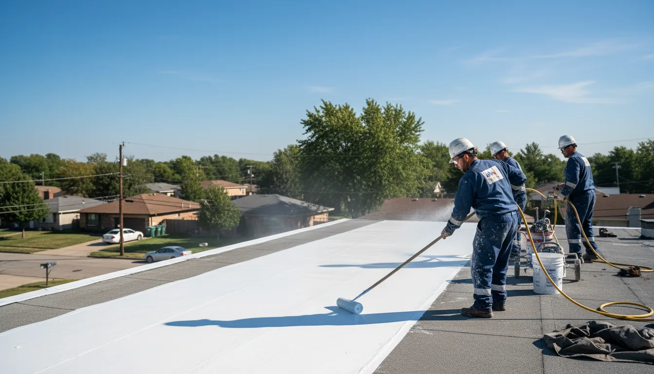 Commercial roof coating in Oblong, IL near me